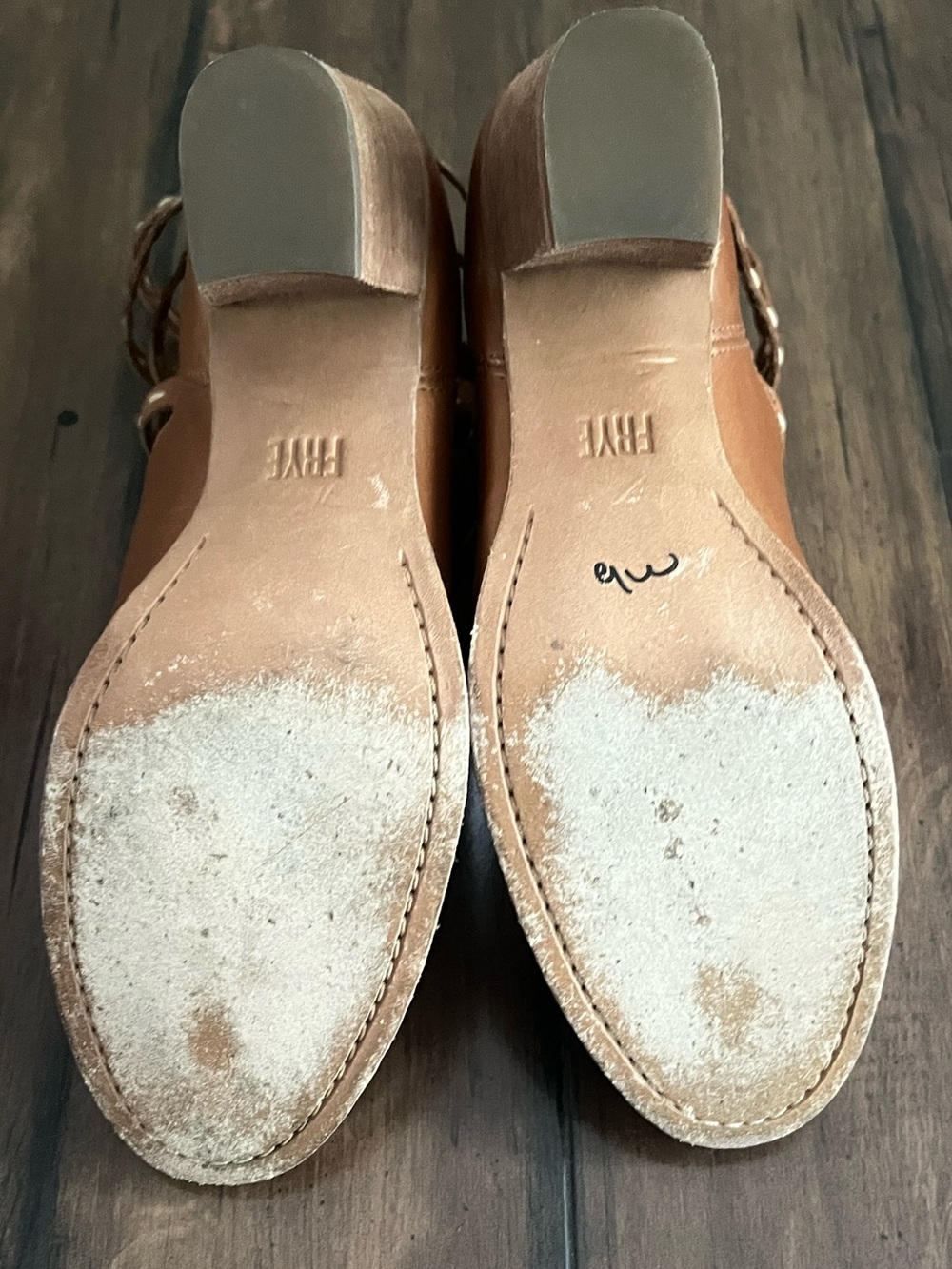 Frye Naomi Pickstitch Leather Ankle Booties - Size 9.5 - Picture 14 of 14